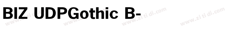 BIZ UDPGothic B字体转换